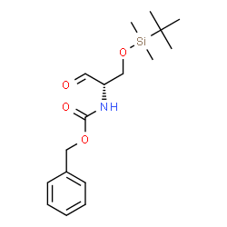ChemSpider 2D Image | Benzyl [(2S)-1-{[dimethyl(2-methyl-2-propanyl)silyl]oxy}-3-oxo-2-propanyl]carbamate | C17H27NO4Si