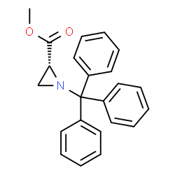 ChemSpider 2D Image | methyl (R)-1-tritylaziridine-2-carboxylate | C23H21NO2