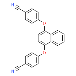 ChemSpider 2D Image | 4,4'-[1,4-Naphthalenediylbis(oxy)]dibenzonitrile | C24H14N2O2