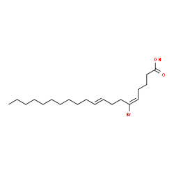 ChemSpider 2D Image | (5E,9E)-6-Bromo-5,9-icosadienoic acid | C20H35BrO2