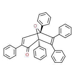 ChemSpider 2D Image | (1S,5R)-1,3,5,6,7-Pentaphenyl-8-oxabicyclo[3.2.1]octa-3,6-dien-2-one | C37H26O2