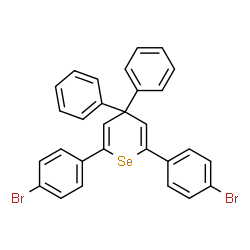 ChemSpider 2D Image | 2,6-Bis(4-bromophenyl)-4,4-diphenyl-4H-selenopyran | C29H20Br2Se