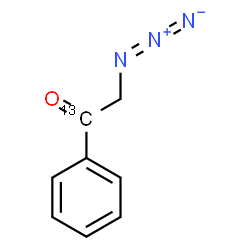 ChemSpider 2D Image | 2-Azido-1-phenyl(1-~13~C)ethanone | C713CH7N3O