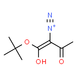 ChemSpider 2D Image | (1Z)-1-Hydroxy-1-[(2-methyl-2-propanyl)oxy]-3-oxo-1-butene-2-diazonium | C8H13N2O3