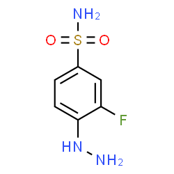 ChemSpider 2D Image | 3-Fluoro-4-hydrazinobenzenesulfonamide | C6H8FN3O2S