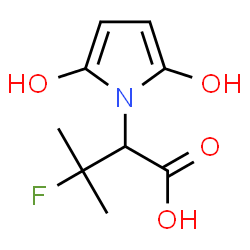 ChemSpider 2D Image | 2-(2,5-Dihydroxy-1H-pyrrol-1-yl)-3-fluoro-3-methylbutanoic acid | C9H12FNO4