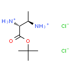 ChemSpider 2D Image | (2R,3R)-1-[(2-Methyl-2-propanyl)oxy]-1-oxo-2,3-butanediaminium dichloride | C8H20Cl2N2O2