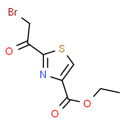 ChemSpider 2D Image | Ethyl 2-(bromoacetyl)-1,3-thiazole-4-carboxylate | C8H8BrNO3S