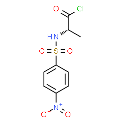 ChemSpider 2D Image | N-[(4-Nitrophenyl)sulfonyl]-L-alanyl chloride | C9H9ClN2O5S