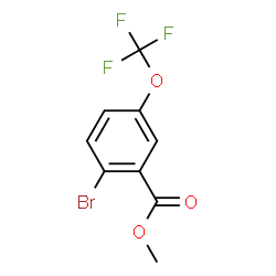 ChemSpider 2D Image | Methyl 2-bromo-5-(trifluoromethoxy)benzoate | C9H6BrF3O3
