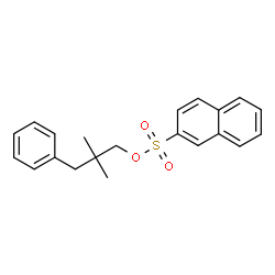 ChemSpider 2D Image | 2,2-Dimethyl-3-phenylpropyl 2-naphthalenesulfonate | C21H22O3S
