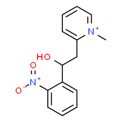 ChemSpider 2D Image | 2-[2-Hydroxy-2-(2-nitrophenyl)ethyl]-1-methylpyridinium | C14H15N2O3
