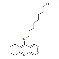 ChemSpider 2D Image | N-(8-Bromooctyl)-1,2,3,4-tetrahydro-9-acridinamine | C21H29BrN2
