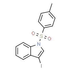 ChemSpider 2D Image | 3-Iodo-1-[(4-methylphenyl)sulfonyl]-1H-indole | C15H12INO2S