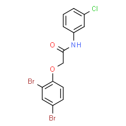 ChemSpider 2D Image | N-(3-Chlorophenyl)-2-(2,4-dibromophenoxy)acetamide | C14H10Br2ClNO2
