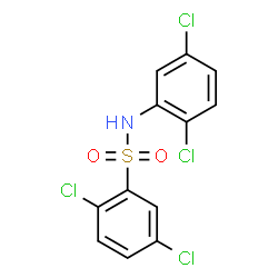 ChemSpider 2D Image | 2,5-Dichloro-N-(2,5-dichlorophenyl)benzenesulfonamide | C12H7Cl4NO2S