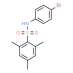 ChemSpider 2D Image | N-(4-Bromophenyl)-2,4,6-trimethylbenzenesulfonamide | C15H16BrNO2S