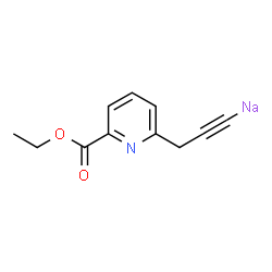 ChemSpider 2D Image | {3-[6-(Ethoxycarbonyl)-2-pyridinyl]-1-propyn-1-yl}sodium | C11H10NNaO2