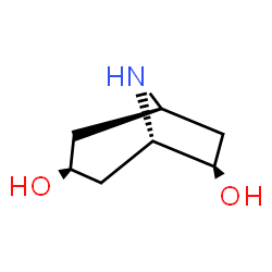 ChemSpider 2D Image | (1R,3S,5S,6R)-8-Azabicyclo[3.2.1]octane-3,6-diol | C7H13NO2
