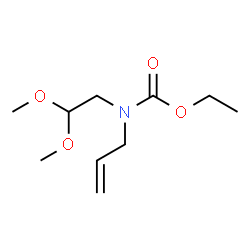ChemSpider 2D Image | Ethyl allyl(2,2-dimethoxyethyl)carbamate | C10H19NO4