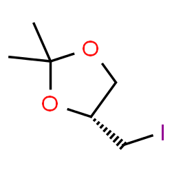 ChemSpider 2D Image | 4-Iodomethyl-2,2-dimethyl-[1,3]dioxolane | C6H11IO2