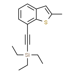 ChemSpider 2D Image | Triethyl[(2-methyl-1-benzothiophen-7-yl)ethynyl]silane | C17H22SSi