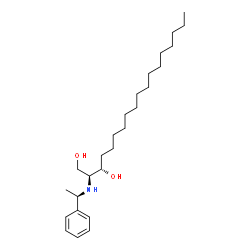 ChemSpider 2D Image | (2S,3S)-2-{[(1R)-1-Phenylethyl]amino}-1,3-octadecanediol | C26H47NO2