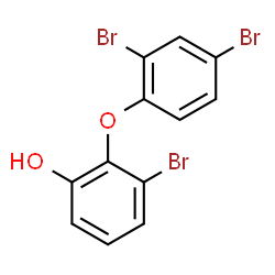 ChemSpider 2D Image | 3-Bromo-2-(2,4-dibromophenoxy)phenol | C12H7Br3O2