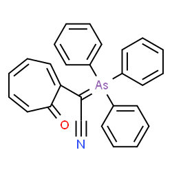 ChemSpider 2D Image | (7-Oxo-1,3,5-cycloheptatrien-1-yl)(triphenylarsoranylidene)acetonitrile | C27H20AsNO