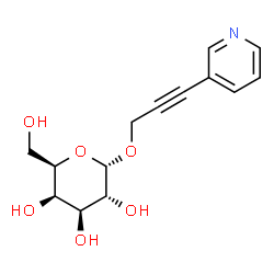 ChemSpider 2D Image | 3-(3-Pyridinyl)-2-propyn-1-yl alpha-D-galactopyranoside | C14H17NO6