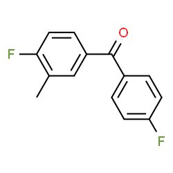 ChemSpider 2D Image | (4-Fluoro-3-methylphenyl)(4-fluorophenyl)methanone | C14H10F2O