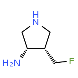 ChemSpider 2D Image | (3S,4S)-4-(Fluoromethyl)-3-pyrrolidinamine | C5H11FN2