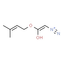 ChemSpider 2D Image | (E)-2-Hydroxy-2-[(3-methyl-2-buten-1-yl)oxy]ethenediazonium | C7H11N2O2