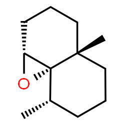 ChemSpider 2D Image | (1aR,4aS,8S,8aS)-4a,8-Dimethyloctahydro-1aH-naphtho[1,8a-b]oxirene | C12H20O