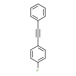 ChemSpider 2D Image | 1-Fluoro-4-(phenylethynyl)benzene | C14H9F