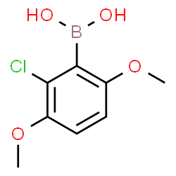 ChemSpider 2D Image | (2-Chloro-3,6-dimethoxyphenyl)boronic acid | C8H10BClO4