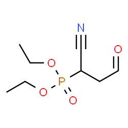 ChemSpider 2D Image | Diethyl (1-cyano-3-oxopropyl)phosphonate | C8H14NO4P
