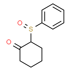ChemSpider 2D Image | 2-(Phenylsulfinyl)cyclohexanone | C12H14O2S