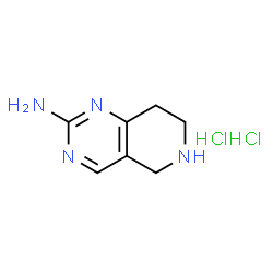 ChemSpider 2D Image | 5,6,7,8-tetrahydropyrido[4,3-d]pyrimidin-2-amine dihydrochloride | C7H12Cl2N4