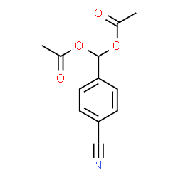 ChemSpider 2D Image | (4-Cyanophenyl)methylene diacetate | C12H11NO4