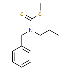 ChemSpider 2D Image | Methyl benzyl(propyl)carbamodithioate | C12H17NS2