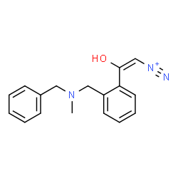 ChemSpider 2D Image | (E)-2-(2-{[Benzyl(methyl)amino]methyl}phenyl)-2-hydroxyethenediazonium | C17H18N3O