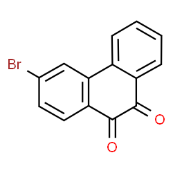 ChemSpider 2D Image | 3-Bromo-9,10-phenanthrenedione | C14H7BrO2
