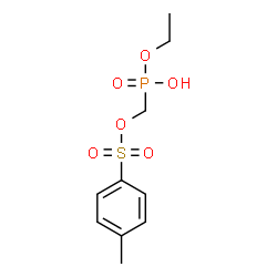 ChemSpider 2D Image | [Ethoxy(hydroxy)phosphoryl]methyl 4-methylbenzenesulfonate | C10H15O6PS