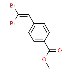 ChemSpider 2D Image | Methyl 4-(2,2-dibromovinyl)benzoate | C10H8Br2O2