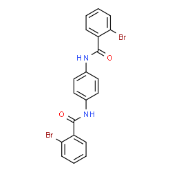 ChemSpider 2D Image | N,N'-1,4-Phenylenebis(2-bromobenzamide) | C20H14Br2N2O2