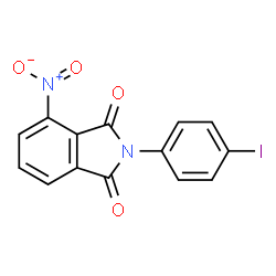 ChemSpider 2D Image | 2-(4-Iodo-phenyl)-4-nitro-isoindole-1,3-dione | C14H7IN2O4