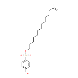 ChemSpider 2D Image | 13-Methyl-13-tetradecen-1-yl 4-hydroxybenzenesulfonate | C21H34O4S
