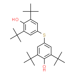 ChemSpider 2D Image | 4,4'-Sulfanediylbis[2,6-bis(2-methyl-2-propanyl)phenol] | C28H42O2S