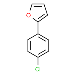 ChemSpider 2D Image | 2-(4-Chlorophenyl)furan | C10H7ClO